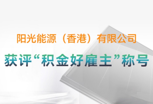 高光時刻 | 推進(jìn)ESG實(shí)踐！陽光能源（香港）獲評“積金好雇主”等多項榮譽(yù)